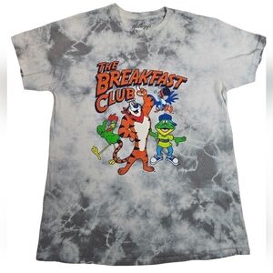 Kellogg's Tie Dye Breakfast Club Graphic Print Tee-Shirt Size Medium Unisex P47‎